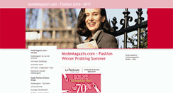 Desktop Screenshot of modemagazin.com